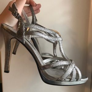 Silver heels